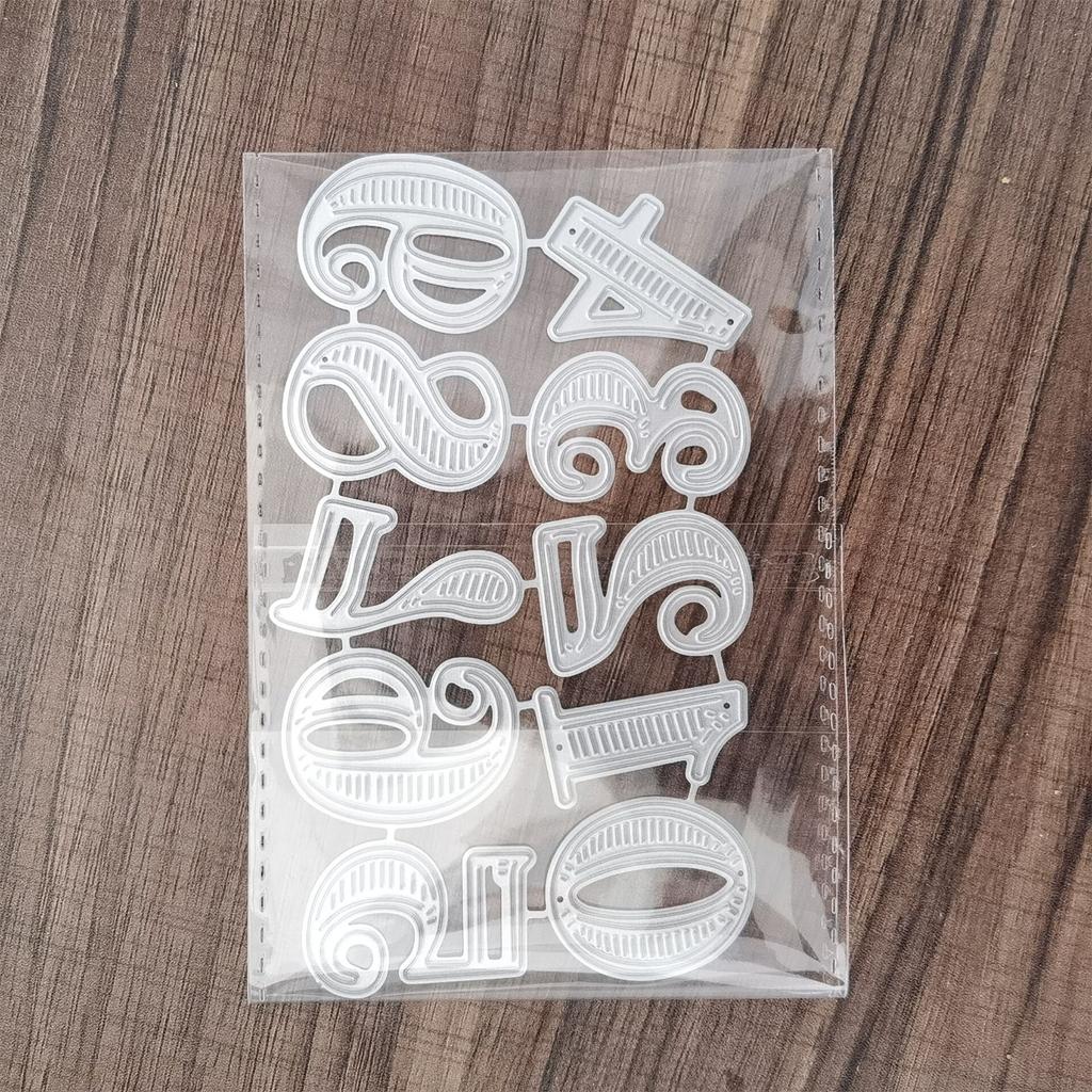 Number Embossing Cutting Dies Numbers Embossing Cutting Dies Templates for Birthday Card Making DIY Scrapbooking Craft