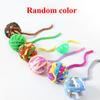 1Pc Interactive Cat Toys Yarn Ball Toy With Bell For Cats Kittens Playing Random Color