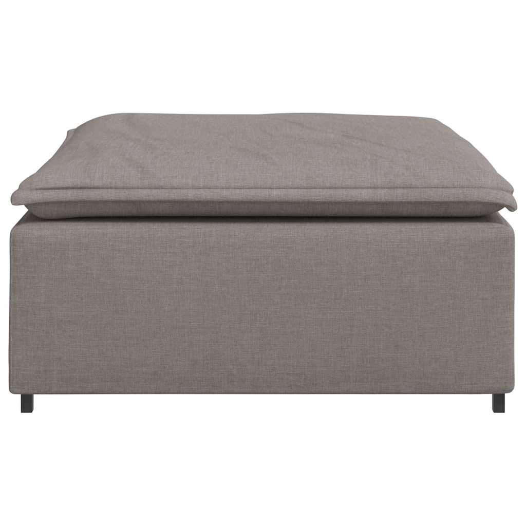 Modular Sofa Footstool Module Taupe 100x100x48 Cm