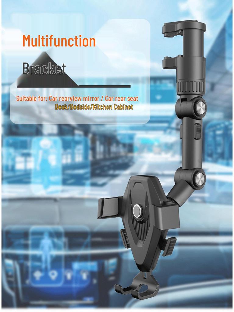 Telescopic Suction Cup Phone Holder with Quick Release for Car Dashboard