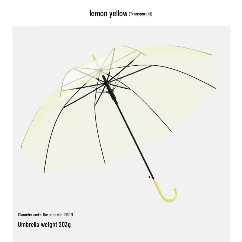 Nanqiao Transparent Long Handle Manual Umbrella