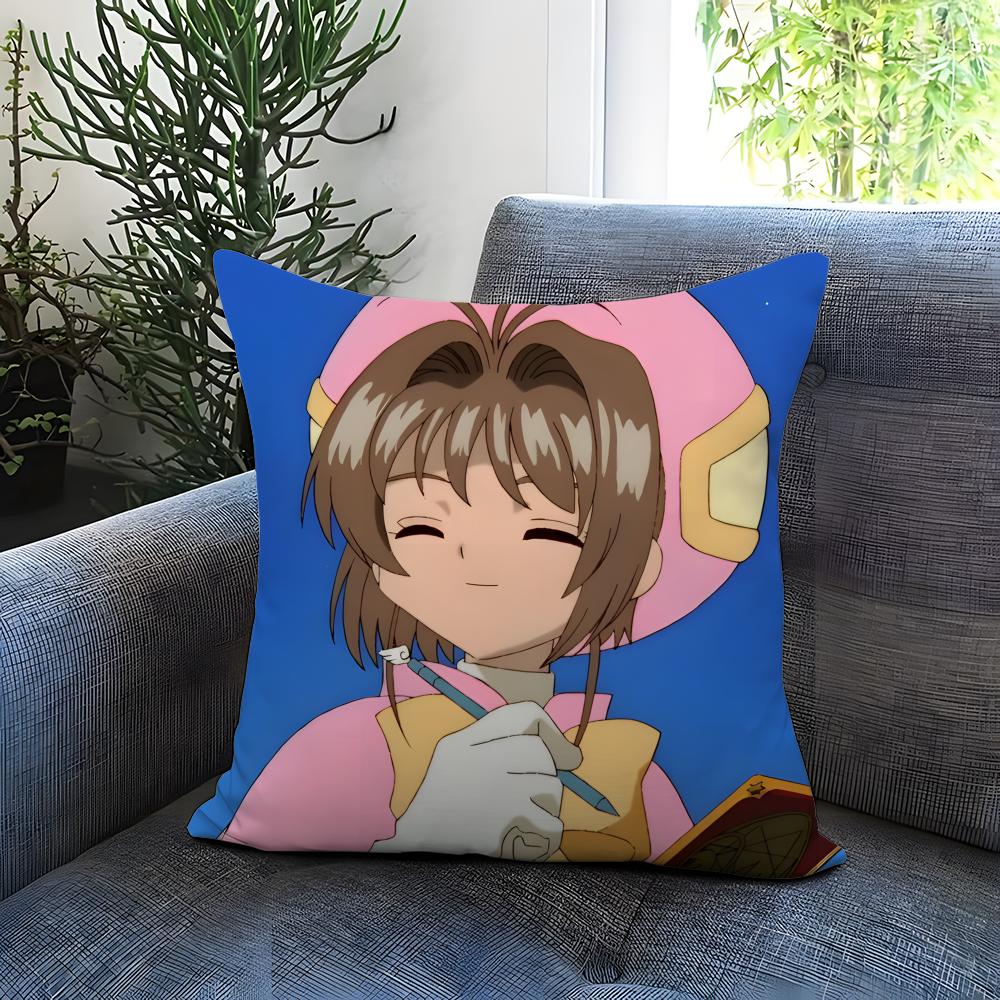 POPULAR C-CCardcaptor SSSakuraS Cushion Cover Comfortable Reversible Pillow Cover Ideal for Car Sofa Bedroom & Beyond