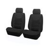 AUTO PLUS Sports Universal Polyester Car Seat Cover Set Fit Most Car Plain Fabric Bicolor Stylish Car Accessories Seat Protector