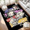 Custom Name Personalized Demon Slayer Print Carpet, Versatile Home Decor Rug, for Playroom, Apartment, Balcony, Entryway, Hallway Gift