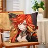 Genshin Impact Mavuika Throw Pillow Case For 45x45cm55x55cm30x30cm For Home Bedroom Decoration And Protector