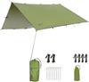 Eizer Camp Tenshukaku 300 x 210 Square PU3000mm UV lightweight includes storage and Khaki Tarp, 1-2 person, cm, shape, waterproof, cut, ripstop, 572g,