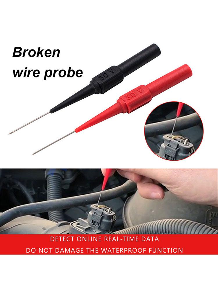 10pcs Non-destructive Multimeter Test Probes Sensitive Insulation Piercing Needle Pin Accurate Measuring Device for Banana Plug