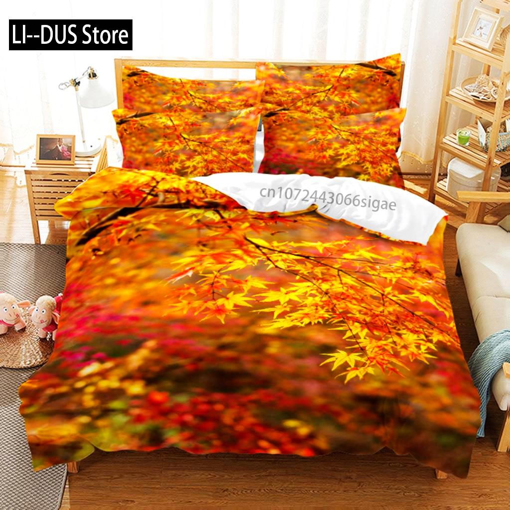 Green Forest Bedding Set Duvet Cover Set 3d Bedding Digital Printing Queen Size Bedding Set Fashion Design