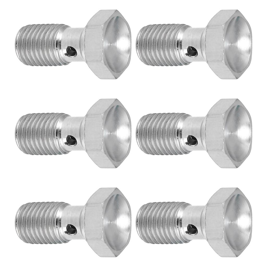 Emsoulnioi Banjo Hose Tool M10x1.25 25mm Auto 6pcs Universal Long Threaded Stainless Steel