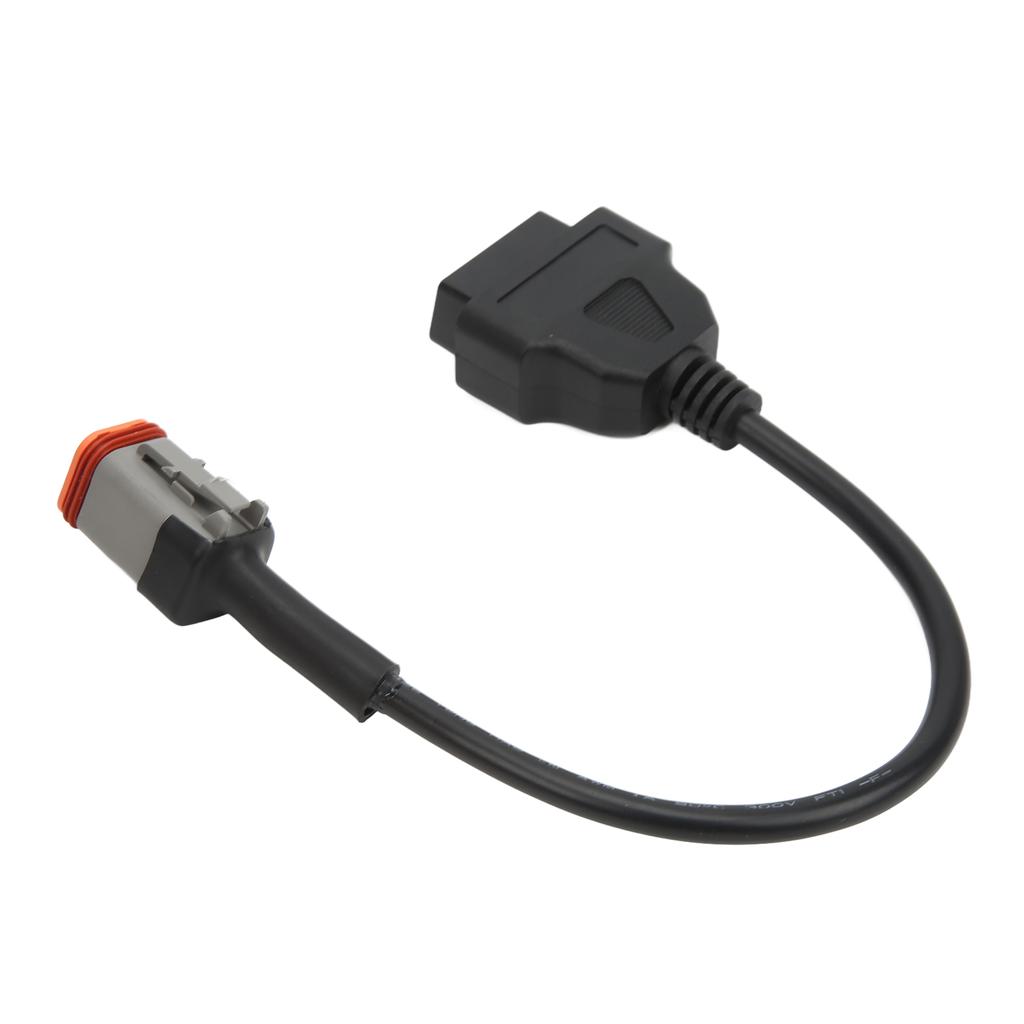 Motorcycle OBD2 6 Pin Diagnostic Adapter Convenient Cable Fuel Efficient for Safe Riding