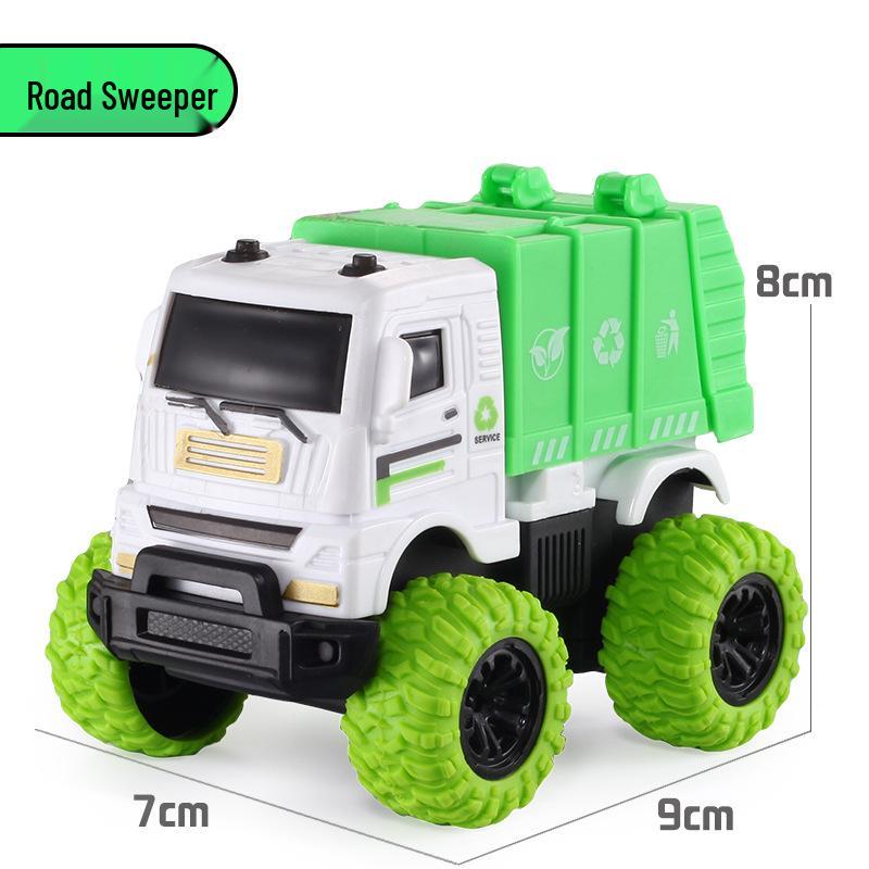 Kids' Inertial Excavator Toy Car: Off-Road Vehicle for Boys, Perfect for Small Gifts and Night Markets