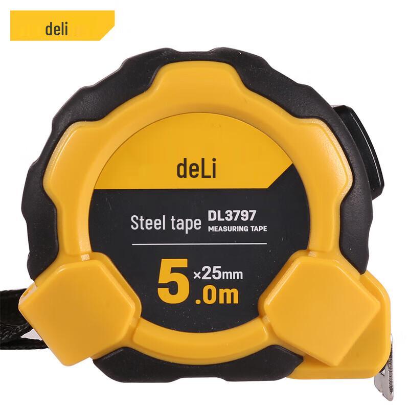 Стальная рулетка Deli 5 м с самоблокировкой