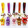 Car FNAF Game Keychains Anime Action Figures Keyrings Five Night At Fredys Doll Key Chains Key Rings Pendant Charms Accessories