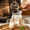 70/100ml Wood Handle Glass Espresso Measuring Cup DIY Milk Jug Coffee Supplies Ransparent Transparent Kitchen Measure Mug