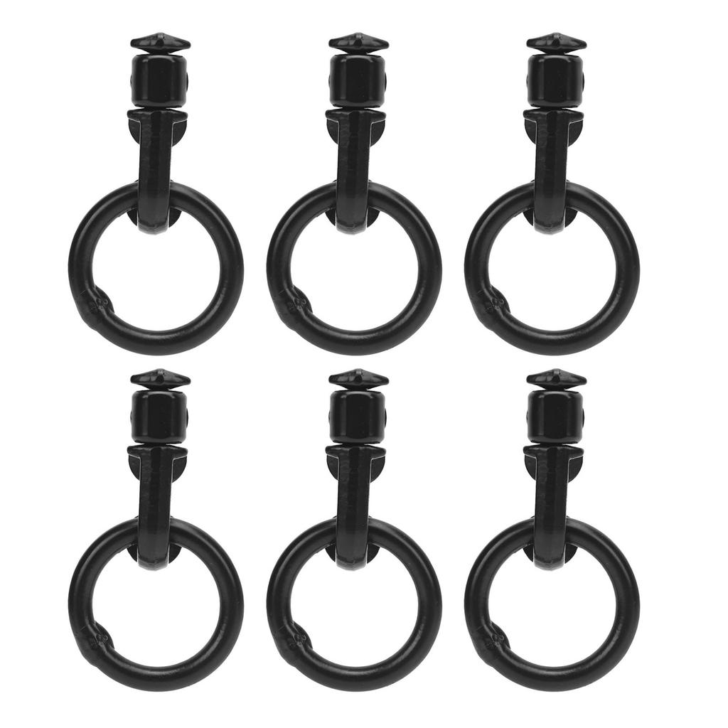 6 szt. Mocowanie podwójnego trzpienia L-track z O-ringiem Stal stopowa Wytrzymałość na zerwanie 5000 funtów Punkt mocowania do łóżka ciężarówki