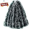 Christmas Tinsel Ribbons Garland Green Cane Wreath Xmas Tree Hanging Pendent Ornaments Wedding Party Supplies Home Decor