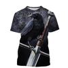 Animal Crow 3d Print Summer Men/Women O-Neck T-shirt Casual Short Sleeve Oversized T Shirt Fashion Streetwear Trend Men Clothing