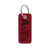 1 Stück Rote Serie Gestickter Schlüssel Cool Buchstabe Zitat Schlüsselanhänger Schlüsselanhänger Für Auto Motorrad Schlüsselanhänger Halter Schmuck Zubehör