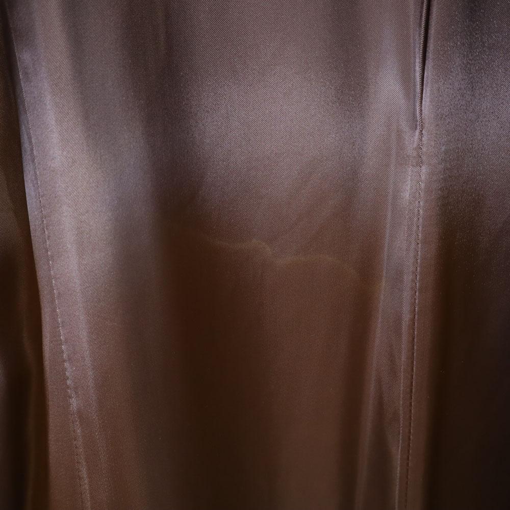 Ralph Lauren Made In Japan Stainless Collar Coat 7 Brown Women Used