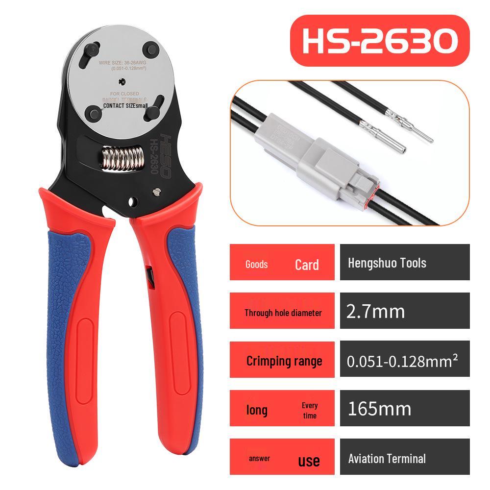 Heng Shuo Heavy Duty Aviation Plug Crimping Pliers - Manual Four-Pin Connector Tool