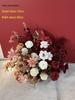 Silk Red Flower Aisle Runner & Floral Background for Chinese Wedding Engagement