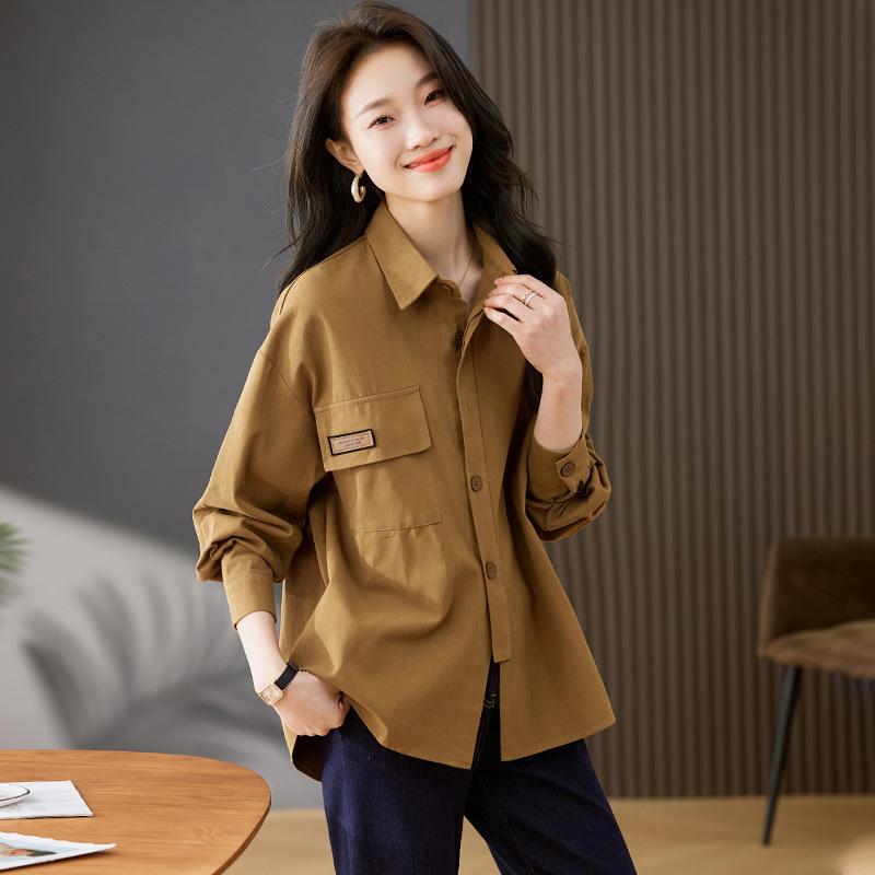 Shirt Jacket Women's Spring and Autumn New Small Loose Casual Versatile Temperament Early Spring Women's Top