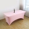 Height Stretch Rectangular Tablecloth Cocktail Table Cover Spandex Table Cloth X3UC