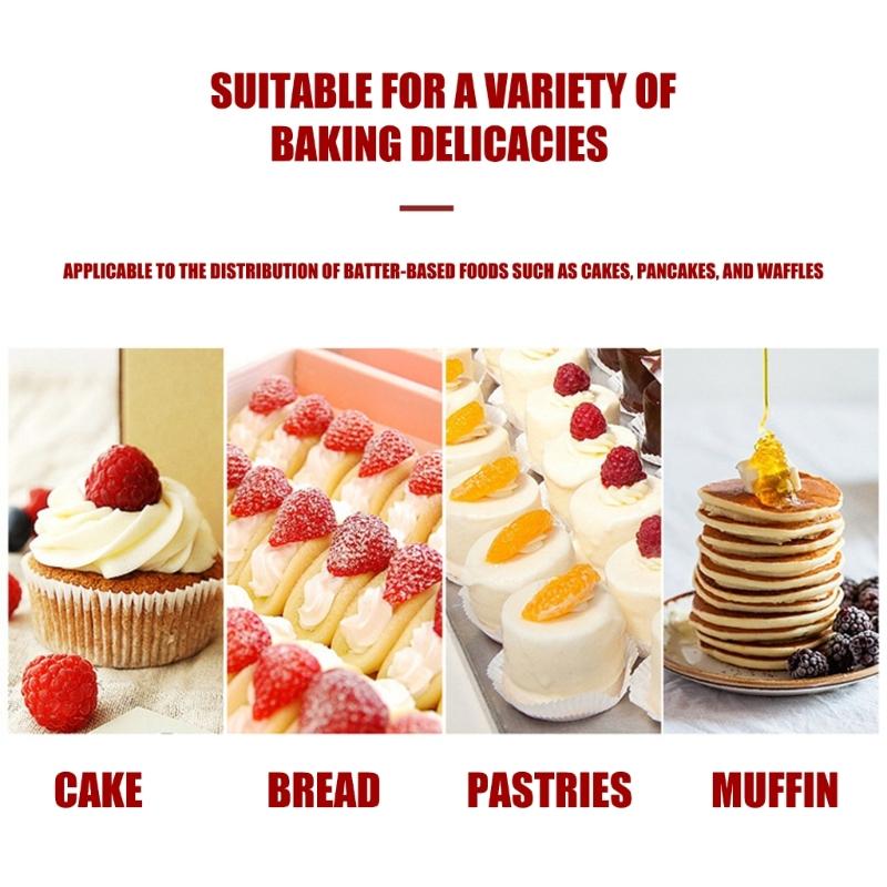 Plastic Batter Separators with Squeeze Handle and Measuring Marks Accurate Batter Distribution for Home Baking Use