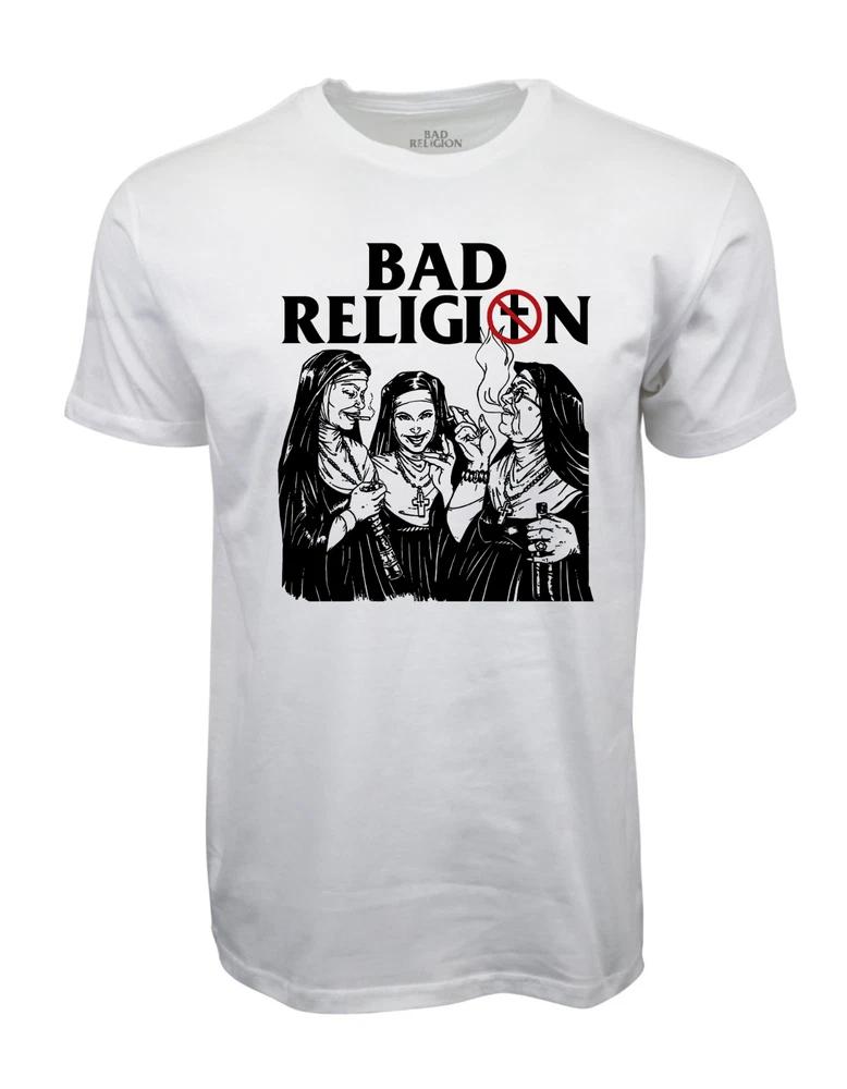 Bad Religion Smoking Nun Graphic T Shirt S