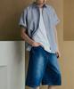 NODU Daily Oxford Oversized Shirt [Charcoal]