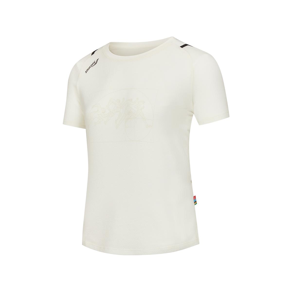 Saucony Knitted Crew Neck Pullover Comfortable Short Sleeve T-Shirt Women tops SA1269ST45T-WT038 S