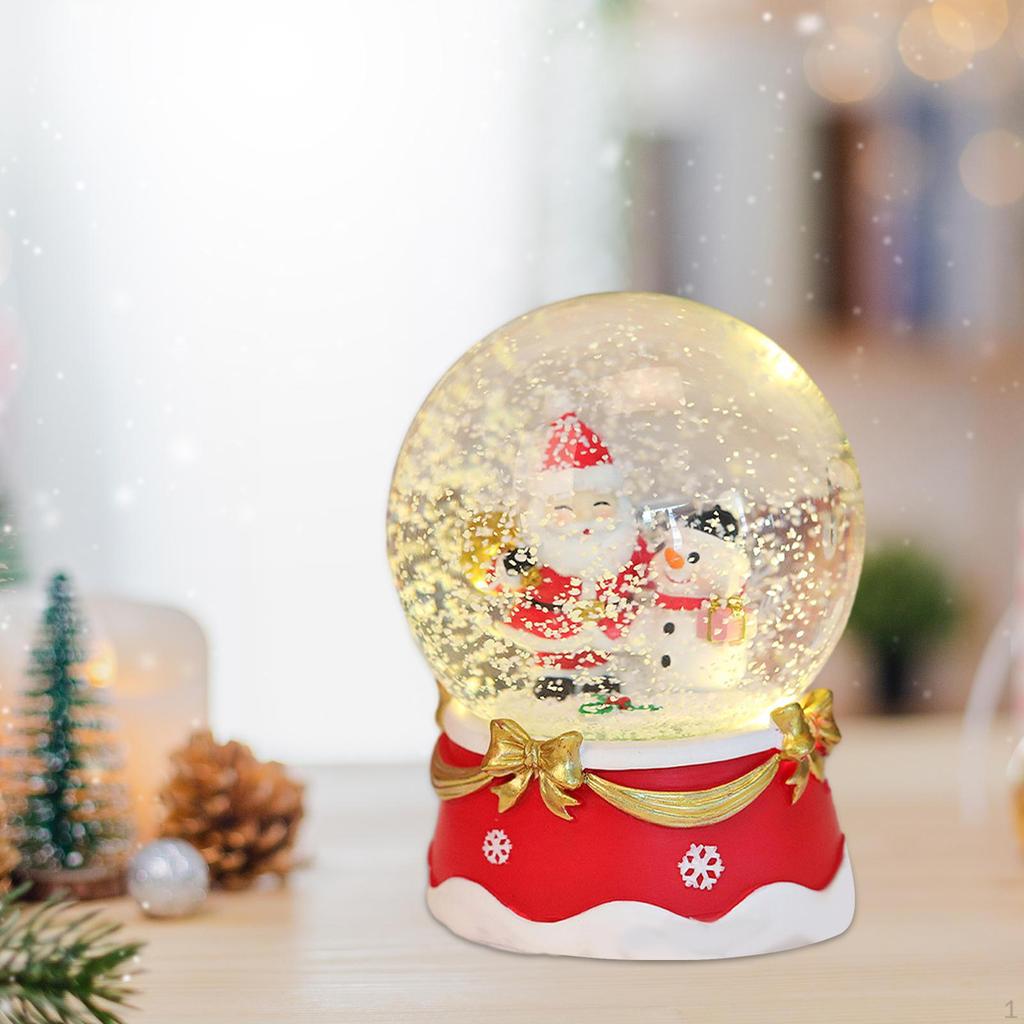 Vánoční dekorace sněhové koule Řemeslný stůl s postavou Santa Clause pro