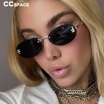 Luxusmarke Designer Randlose Sonnenbrille 2024 Neu Eingetroffen Retro Oval Metall Gafas De Sol Outdoor Sonnenschutz Urlaub UV400 #300371