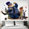 Zootopia 2 Nick Judy Tapestry Camping Party Dorm Home Daily Decor Backdrop Flat Print