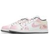 Jordan Air Jordan 1 Low top Vintage Basketball Shoes Women's Pink White 553560-044(Team24-)