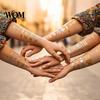 Decorative Body Art Decals Golden Silver-color Metallic Tattoo Sticker for Women Girls, Temporary Hypoallergenic Stickers Face Arm Decoration,