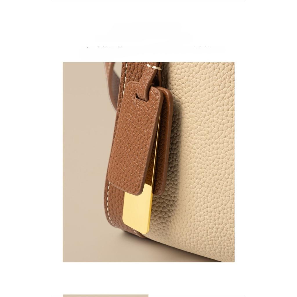 Borsa da donna in pelle 2023 borsa a spalla tipo cuscino strato superiore tracolla pelle bovina versatile grande capacità borsa baguette alla moda versatile