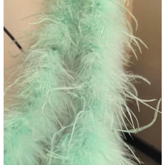 DIY 1 Ply Ostrich Feather Boa Customized Real Ostrich Feathers Scarf for Wedding Dress Sewing Decoration Plume Woman Shawl