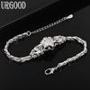 925 Sterling Silver Bracelet Women Gift Wedding Fashion Jewelry
