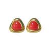 304 Stainless Steel Retro Gradient Triangle Stud Earrings: European & American Style, Unique Personality Design