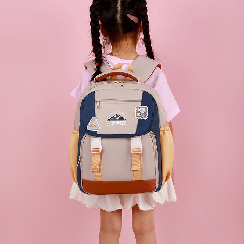 Mountain Explorers Letter Print Backpack Large Capacity Schoolbag Gift Fashion