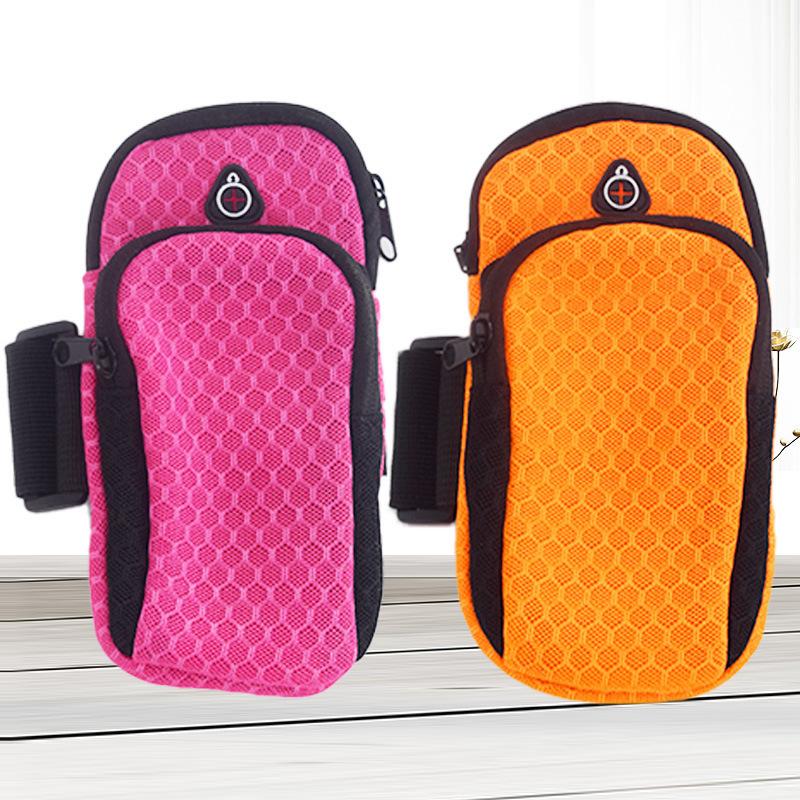 Running Armband Phone Holder Breathable Mesh Sports Arm Bag For Jogging Gym Workout 6