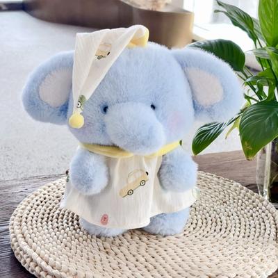 Cute Sleeping Elephant Doll Dog Doll Pajamas Bear Plush Toy Sleeping Soothing Doll Lover Gift