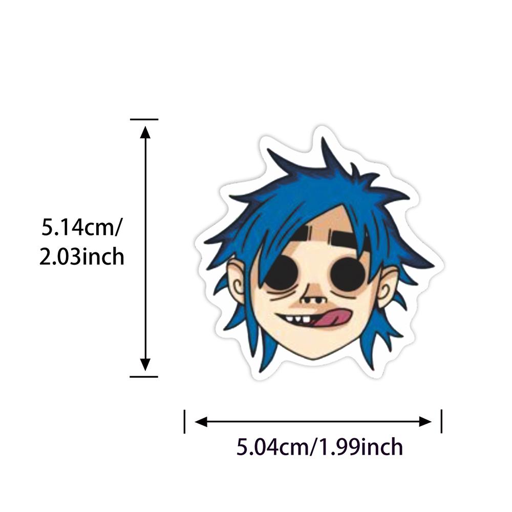10/30/50pcs Cartoon Gorillaz Stickers Cool Virtual Band Music Graffiti Decals Skateboard Notebook Phone Car Funny Sticker Decor