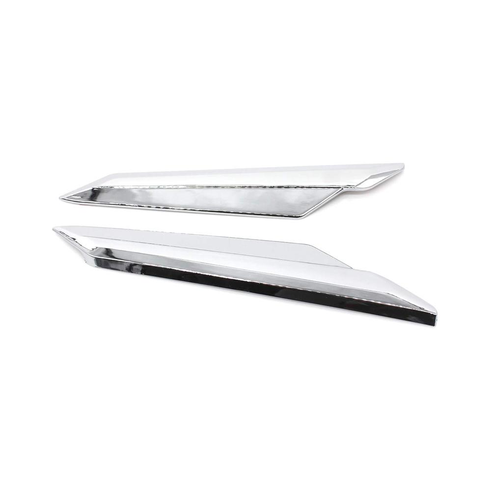 2x Chrome Fairing Rearview Mirror Cover Trim For Honda Goldwing GL1800 2018-2020