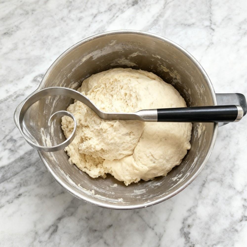 Anti-stick Stainless Steel Dough Whisk Rust-proof Dough Blending Tool Sourdough Bread Baking
