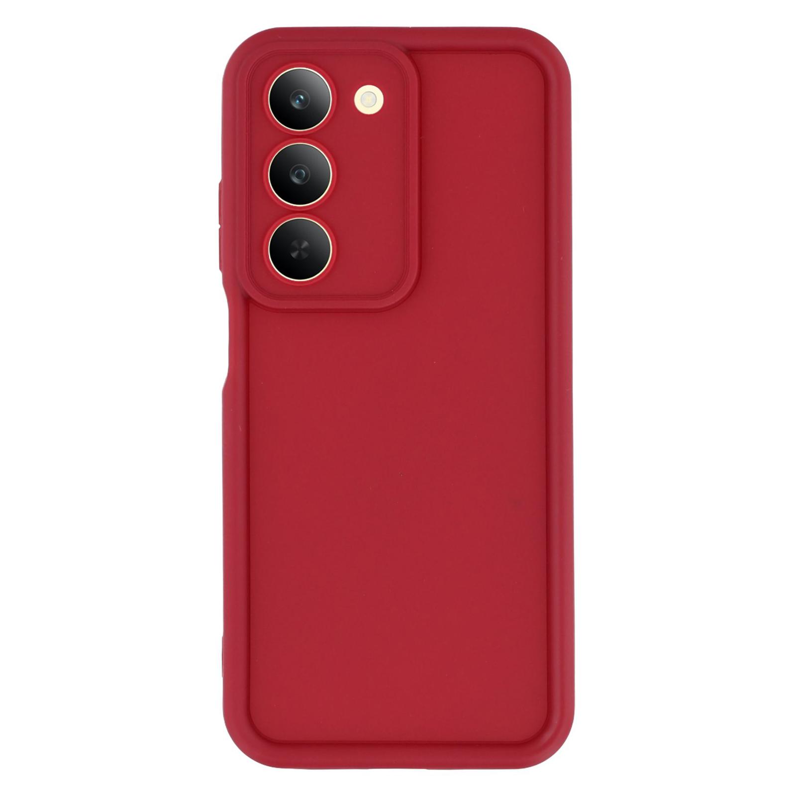 

Для Realme 14x (Індія) Чохол 5G з рифленим дизайном, TPU протиковзкий чохол для телефону Red