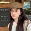 Street Retro Hot Girl Forward Hat Girl British Beret Cotton Linen Fashion Painter Newspaper Boy Baseball Cap