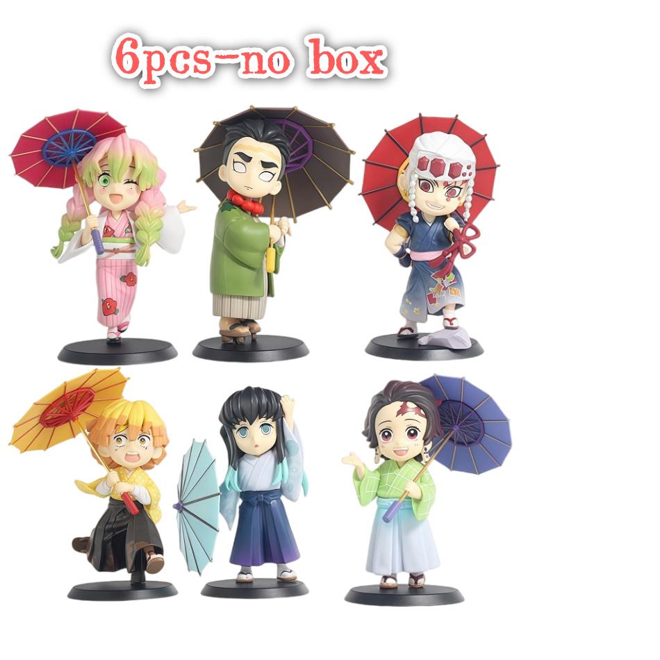 Figures  Plum Rain Series Tanjiro Kamado Nezuko Action Model Pvc Statue Doll Ornament Collection Toys Present For Kids