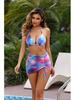 2024 Gradient Color Sexy Women's Bikini Three-Piece Swimsuit Set